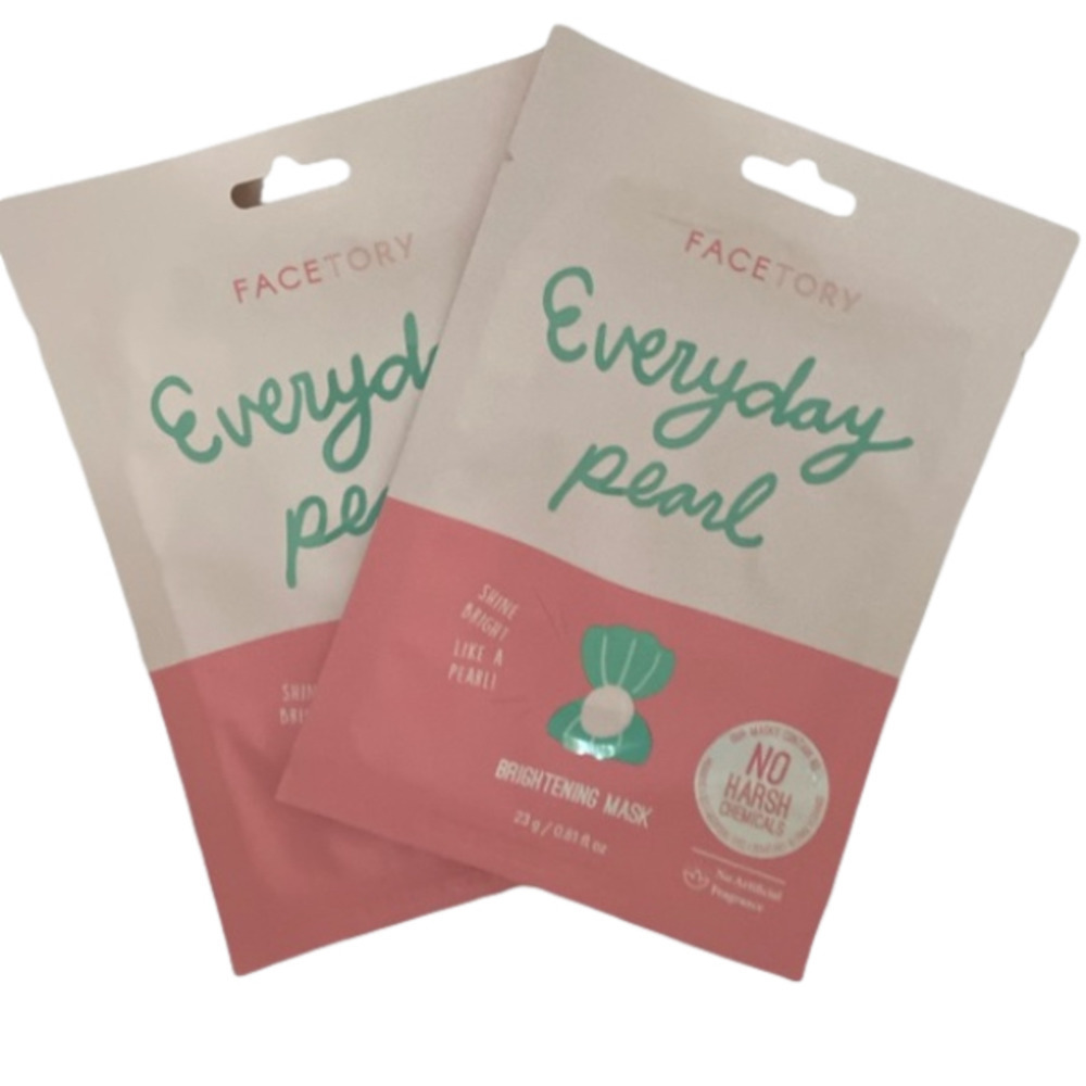 FACTORY Women’s Everyday Pearl Brightening Sheet Mask 2PC Set